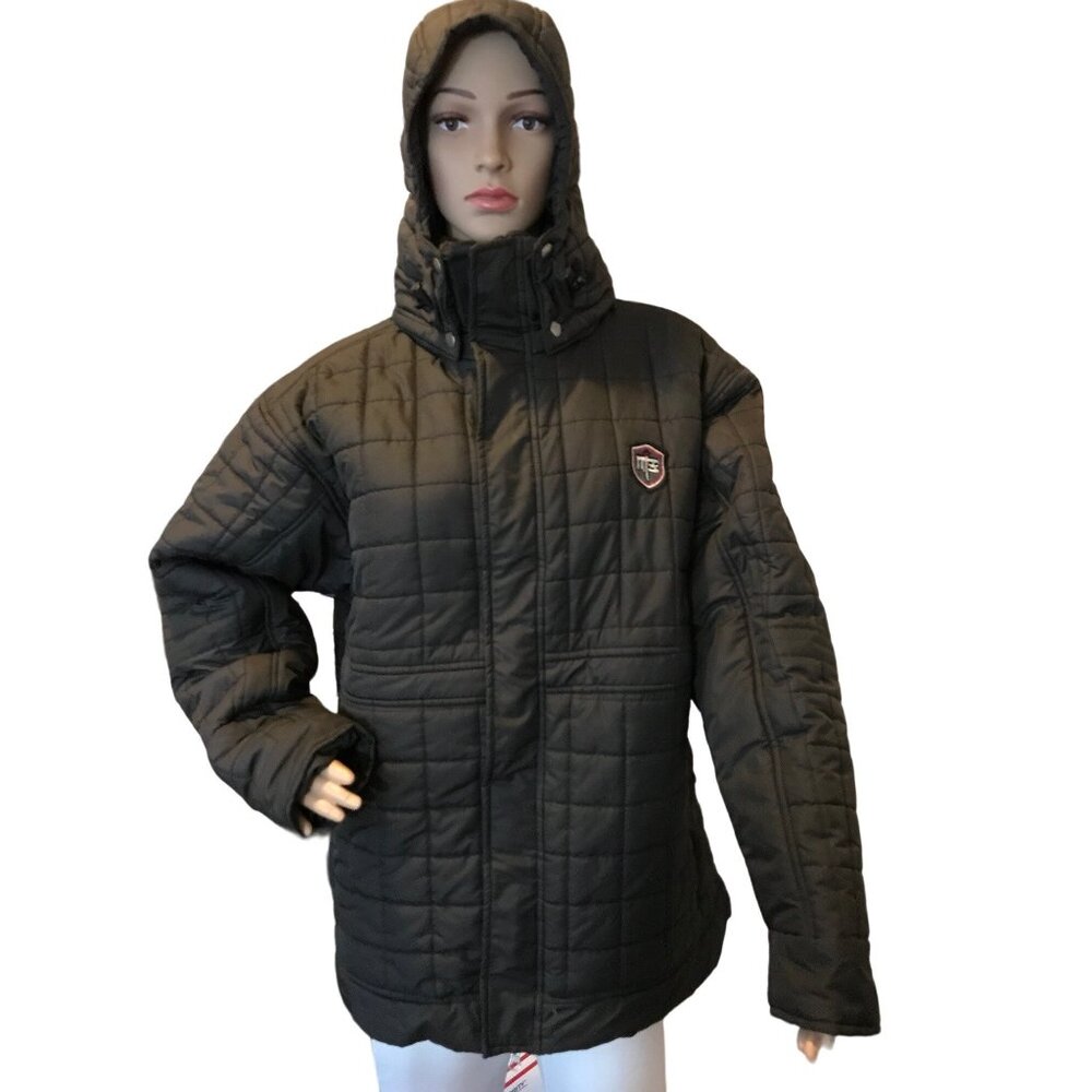 Retro M3 Millennium Three Medium BLACK Jacket Winter Warm PUFFER Coat Waterproof